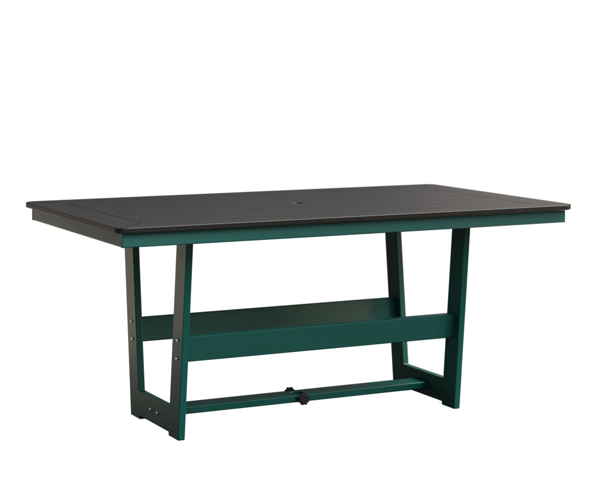 Hudson 40" x 70" Rectangle Table - Dining Height Rockwood Outdoor Furniture MGP Black MGP Teal 