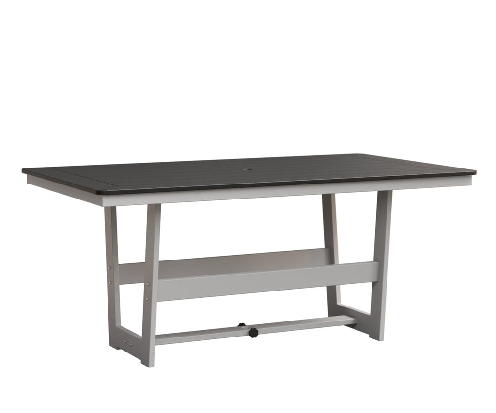Hudson 40" x 70" Rectangle Table - Dining Height Rockwood Outdoor Furniture MGP Black MGP White 