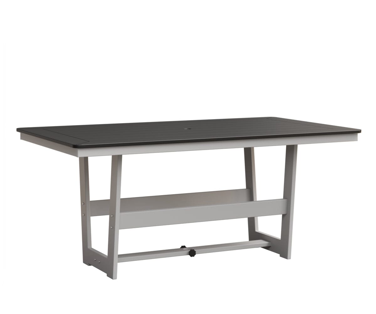 Hudson 40" x 70" Rectangle Table - Dining Height Rockwood Outdoor Furniture MGP Black MGP White 
