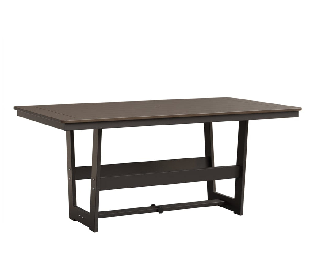 Hudson 40" x 70" Rectangle Table - Dining Height Rockwood Outdoor Furniture MGP Clay MGP Graphite 
