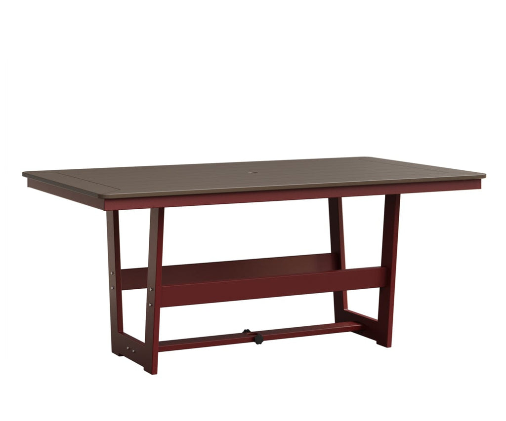Hudson 40" x 70" Rectangle Table - Dining Height Rockwood Outdoor Furniture MGP Clay MGP Red 