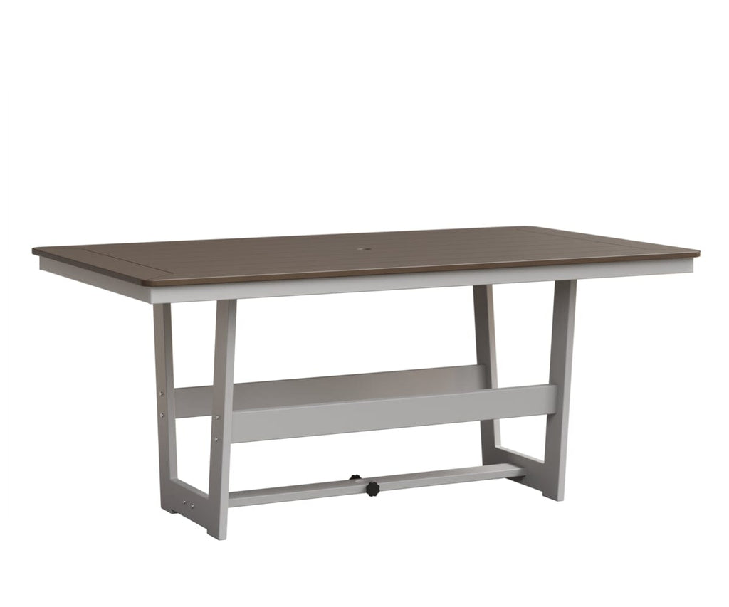 Hudson 40" x 70" Rectangle Table - Dining Height Rockwood Outdoor Furniture MGP Clay MGP White 