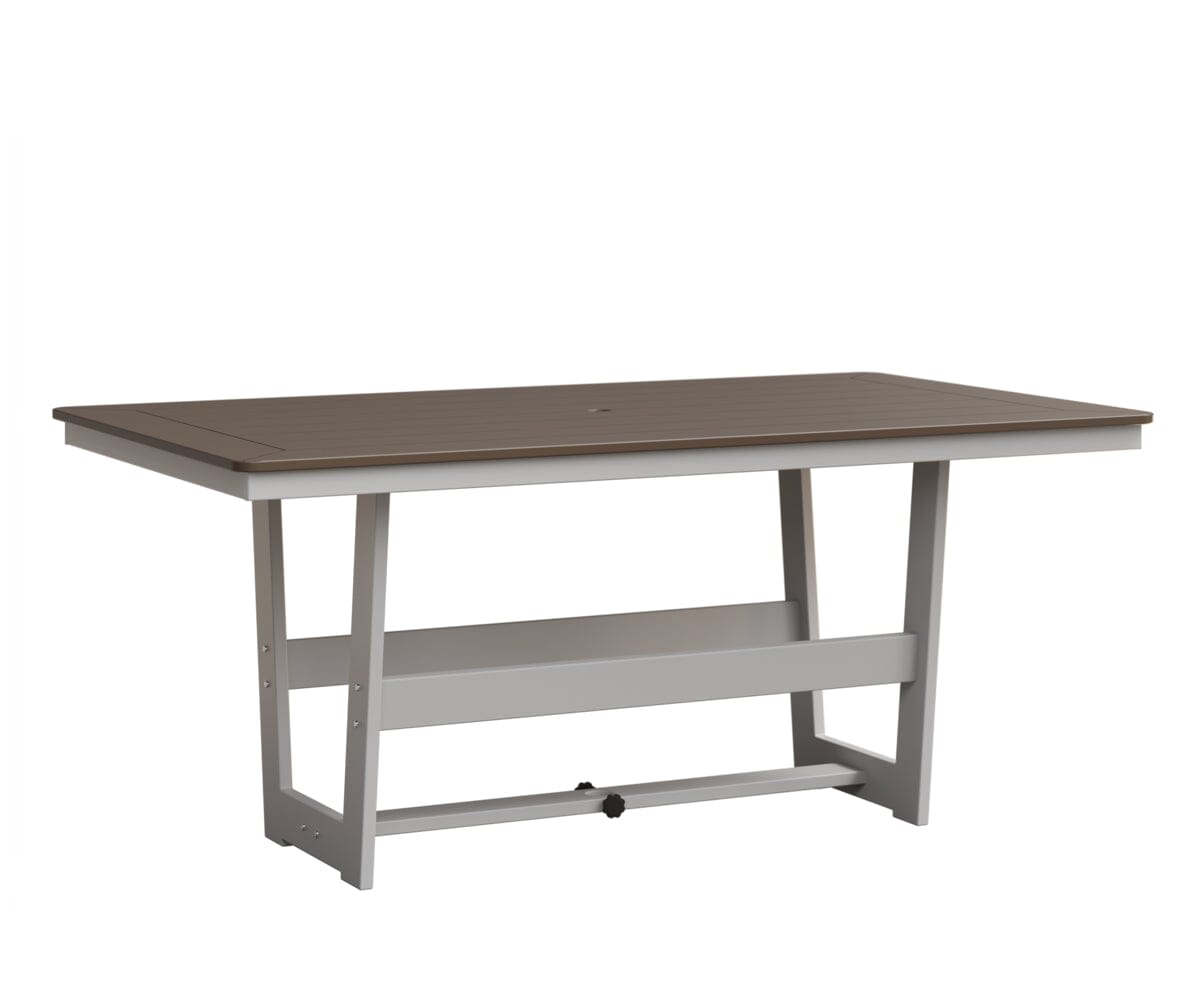 Hudson 40" x 70" Rectangle Table - Dining Height Rockwood Outdoor Furniture MGP Clay MGP White 