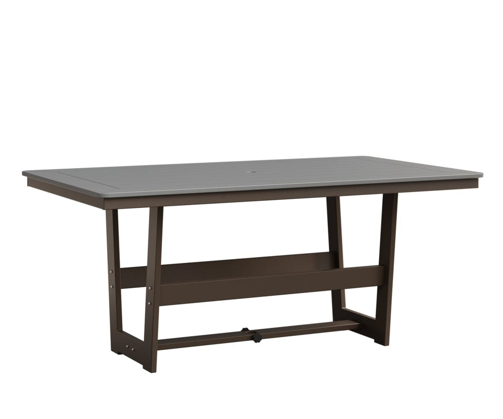 Hudson 40" x 70" Rectangle Table - Dining Height Rockwood Outdoor Furniture MGP Fog MGP Clay 