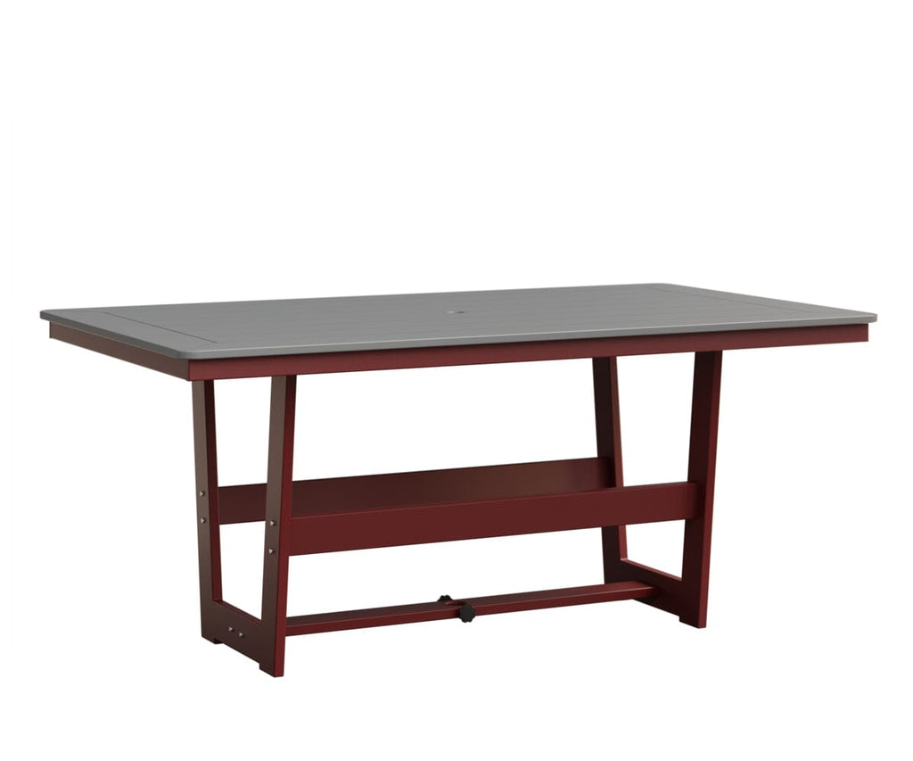 Hudson 40" x 70" Rectangle Table - Dining Height Rockwood Outdoor Furniture MGP Fog MGP Red 