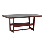 Hudson 40" x 70" Rectangle Table - Dining Height Rockwood Outdoor Furniture MGP Fog MGP Red 