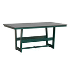 Hudson 40" x 70" Rectangle Table - Dining Height Rockwood Outdoor Furniture MGP Fog MGP Teal 