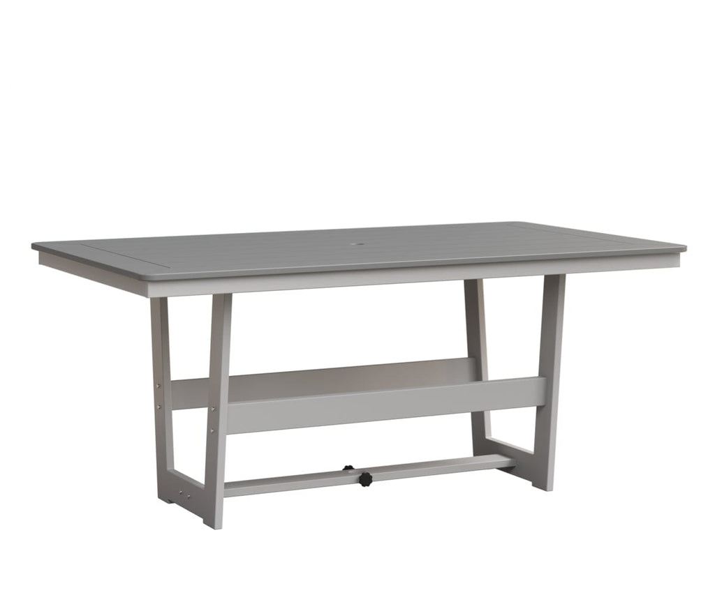 Hudson 40" x 70" Rectangle Table - Dining Height Rockwood Outdoor Furniture MGP Fog MGP White 