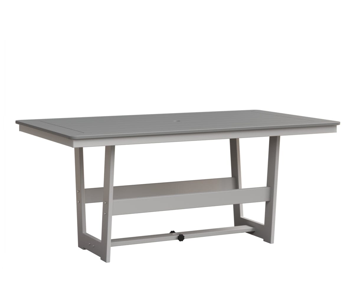 Hudson 40" x 70" Rectangle Table - Dining Height Rockwood Outdoor Furniture MGP Fog MGP White 