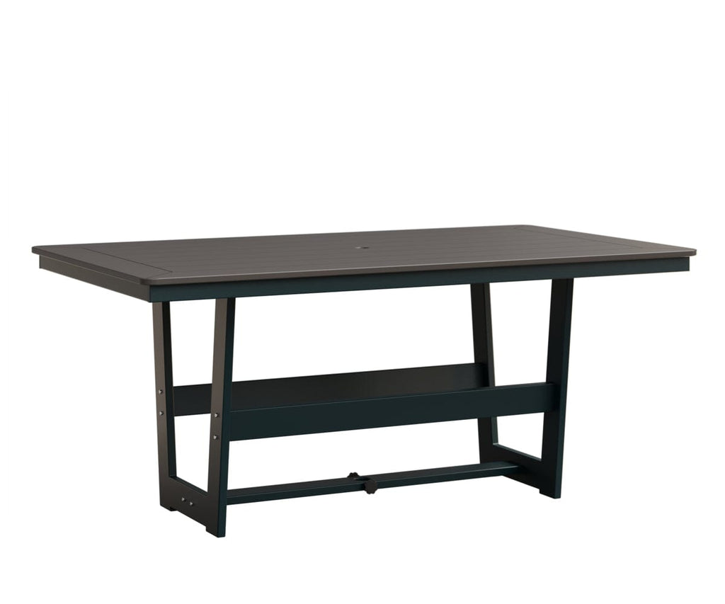 Hudson 40" x 70" Rectangle Table - Dining Height Rockwood Outdoor Furniture MGP Graphite MGP Berry 