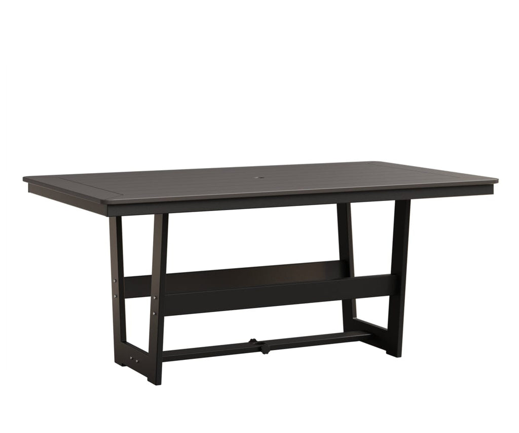 Hudson 40" x 70" Rectangle Table - Dining Height Rockwood Outdoor Furniture MGP Graphite MGP Black 