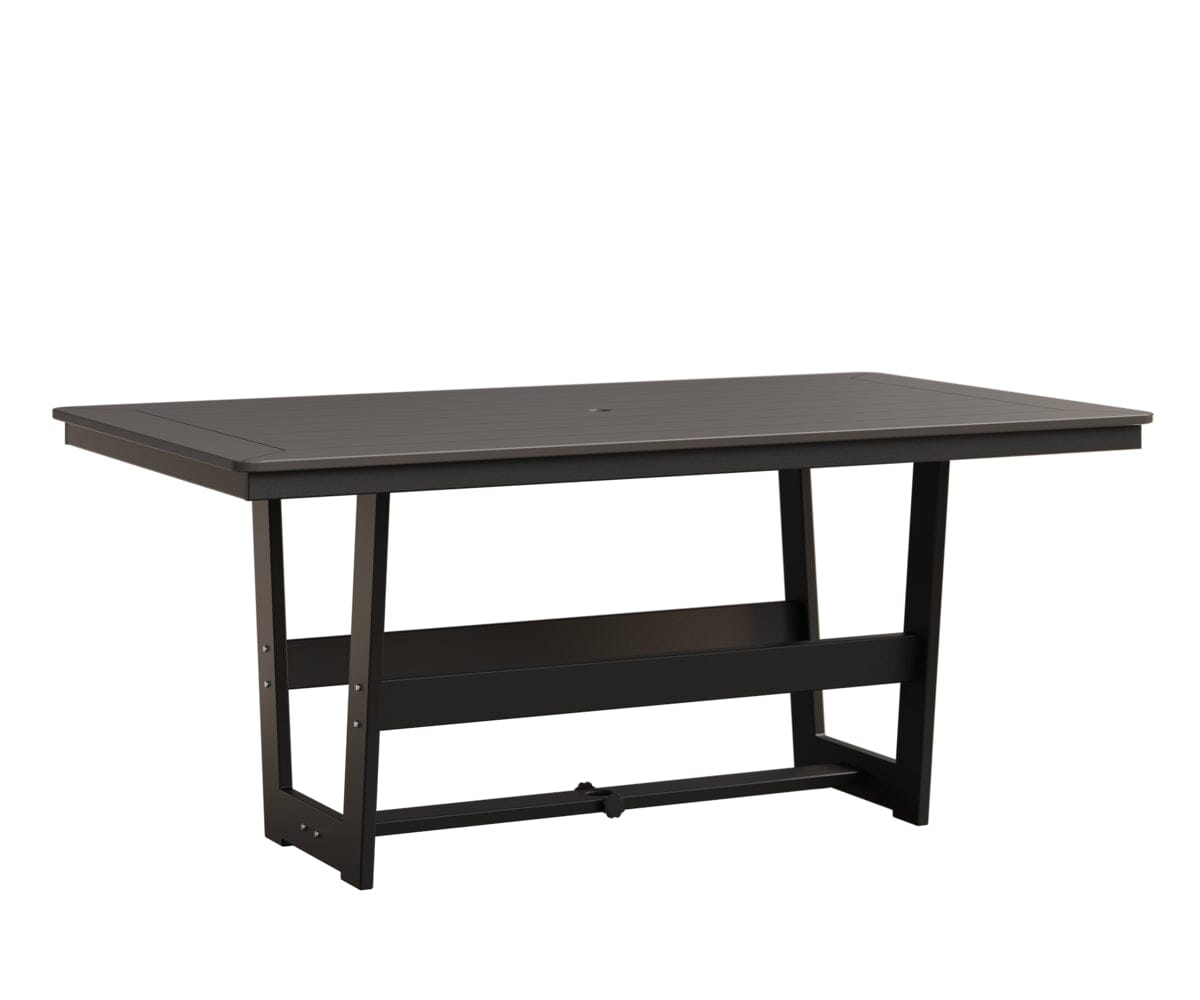 Hudson 40" x 70" Rectangle Table - Dining Height Rockwood Outdoor Furniture MGP Graphite MGP Black 