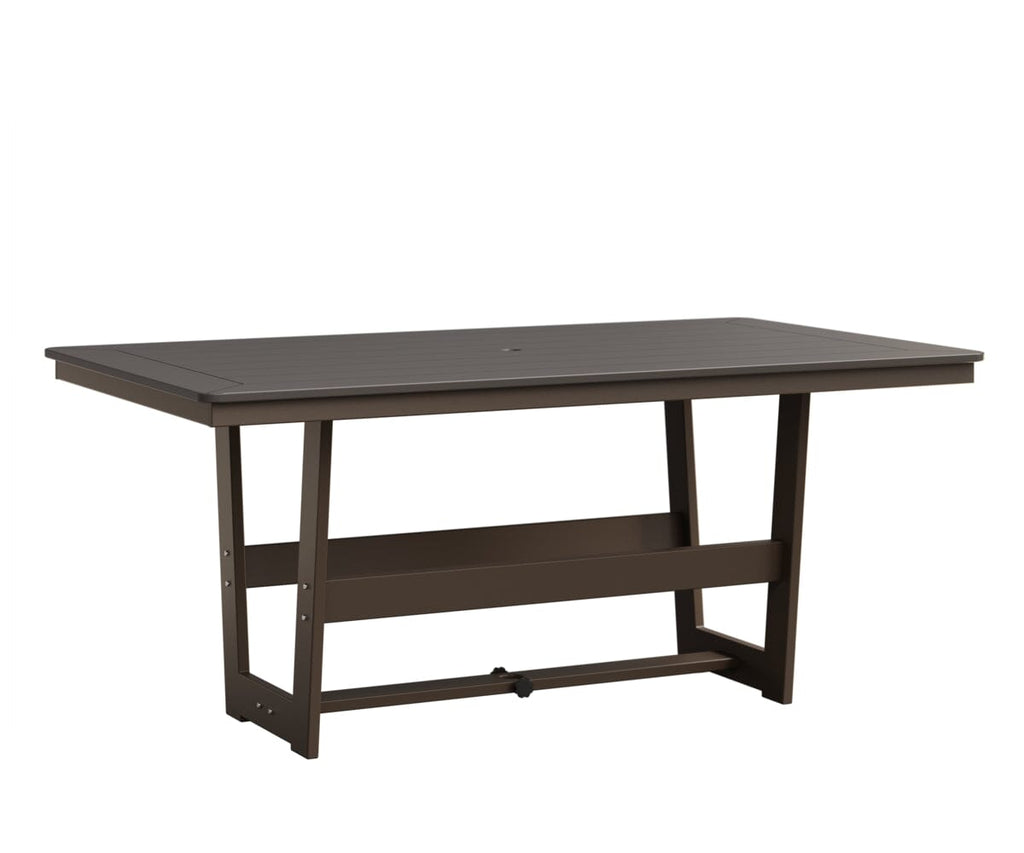Hudson 40" x 70" Rectangle Table - Dining Height Rockwood Outdoor Furniture MGP Graphite MGP Clay 