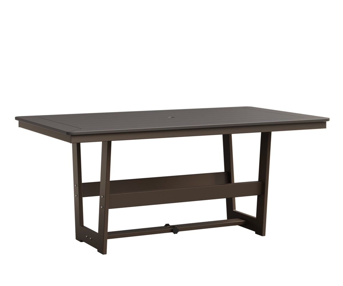 Hudson 40" x 70" Rectangle Table - Dining Height Rockwood Outdoor Furniture MGP Graphite MGP Clay 