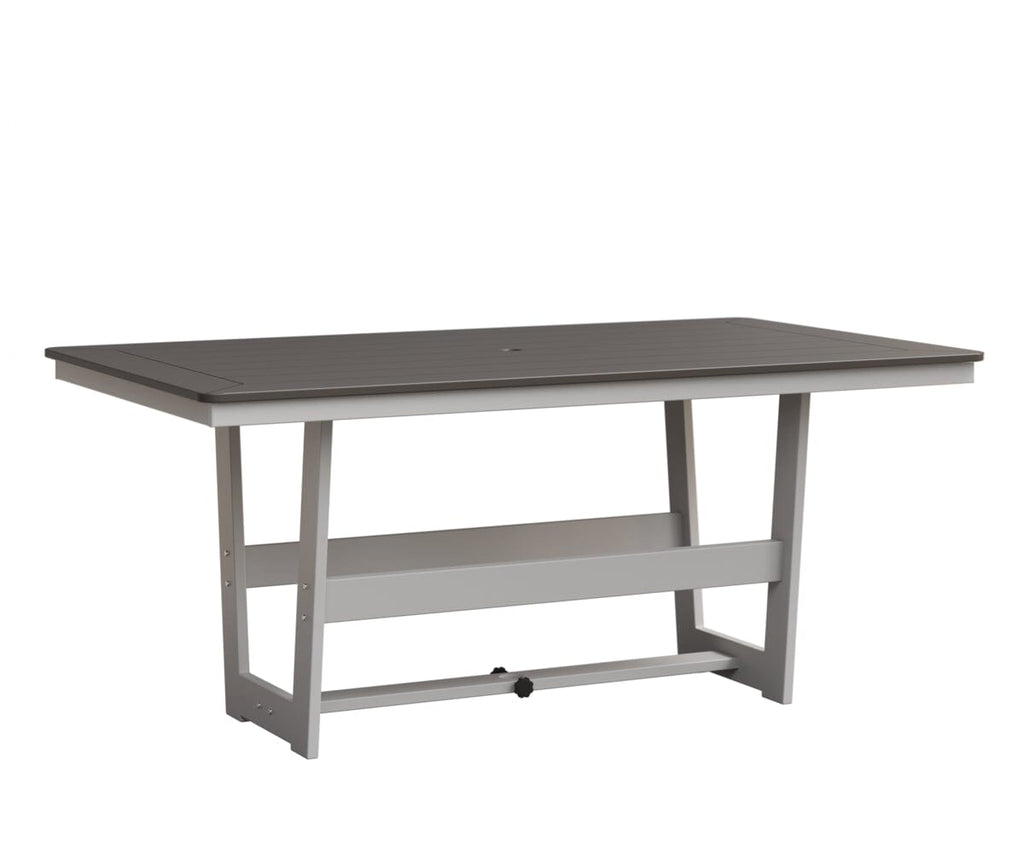 Hudson 40" x 70" Rectangle Table - Dining Height Rockwood Outdoor Furniture MGP Graphite MGP White 