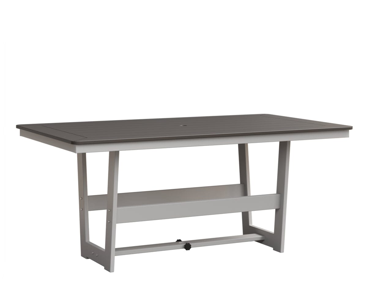 Hudson 40" x 70" Rectangle Table - Dining Height Rockwood Outdoor Furniture MGP Graphite MGP White 
