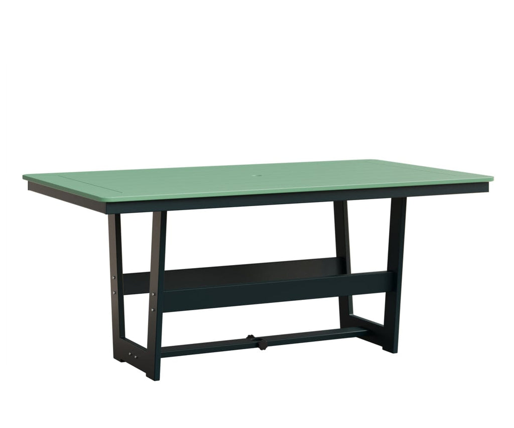 Hudson 40" x 70" Rectangle Table - Dining Height Rockwood Outdoor Furniture MGP Mint MGP Berry 
