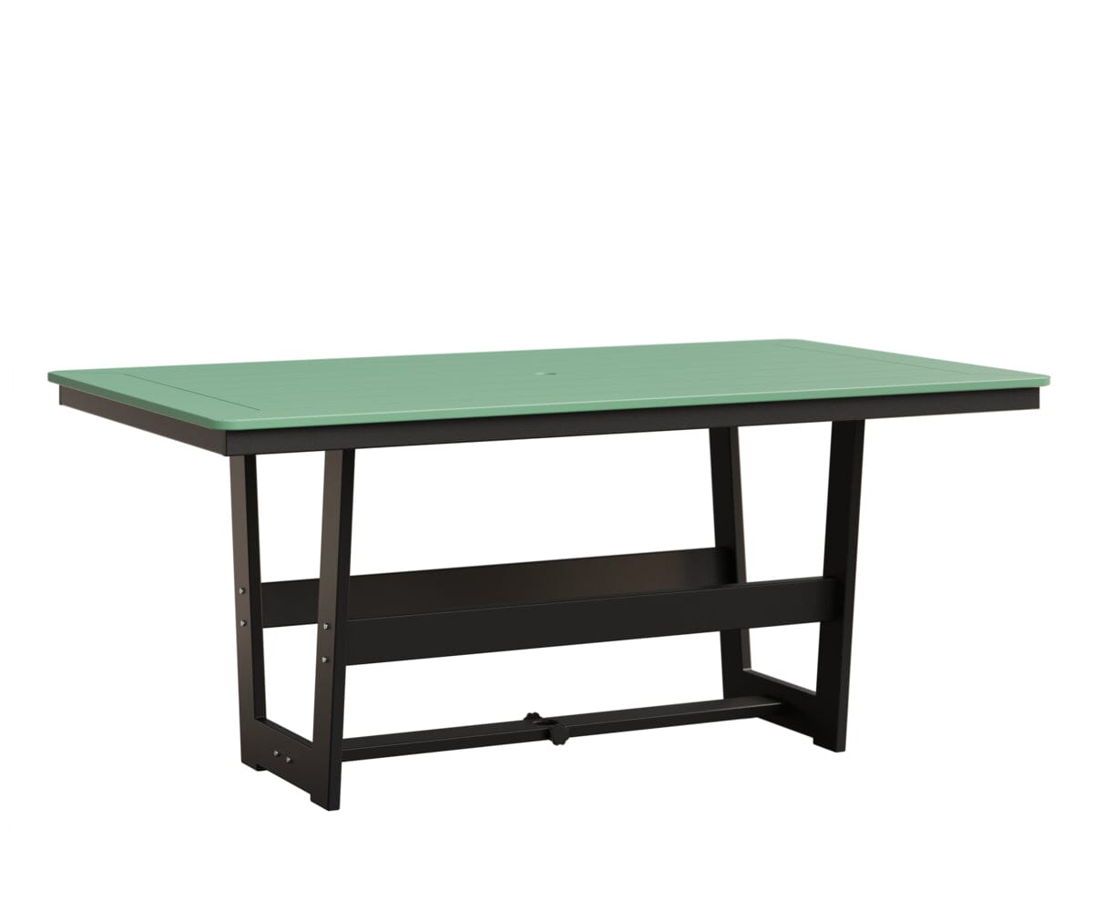 Hudson 40" x 70" Rectangle Table - Dining Height Rockwood Outdoor Furniture MGP Mint MGP Black 