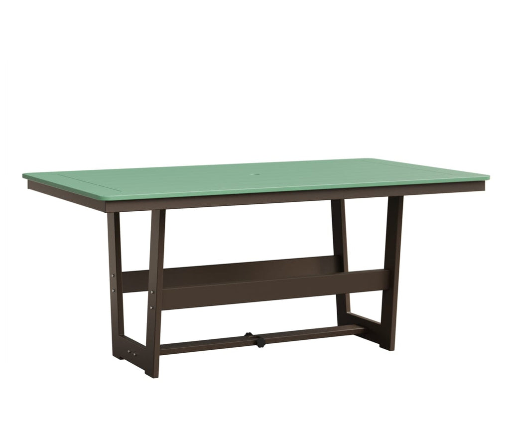 Hudson 40" x 70" Rectangle Table - Dining Height Rockwood Outdoor Furniture MGP Mint MGP Clay 