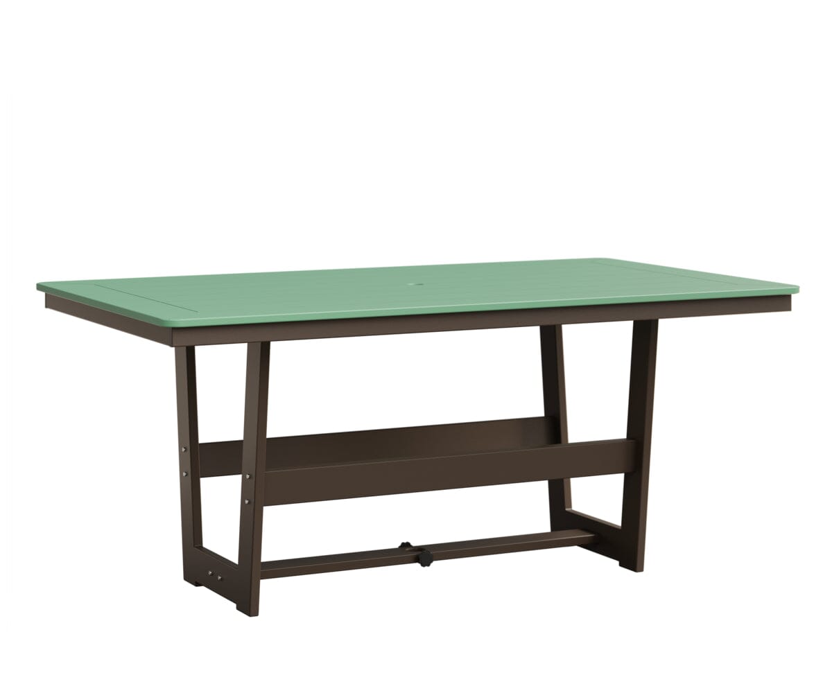 Hudson 40" x 70" Rectangle Table - Dining Height Rockwood Outdoor Furniture MGP Mint MGP Clay 