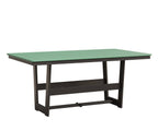 Hudson 40" x 70" Rectangle Table - Dining Height Rockwood Outdoor Furniture MGP Mint MGP Graphite 