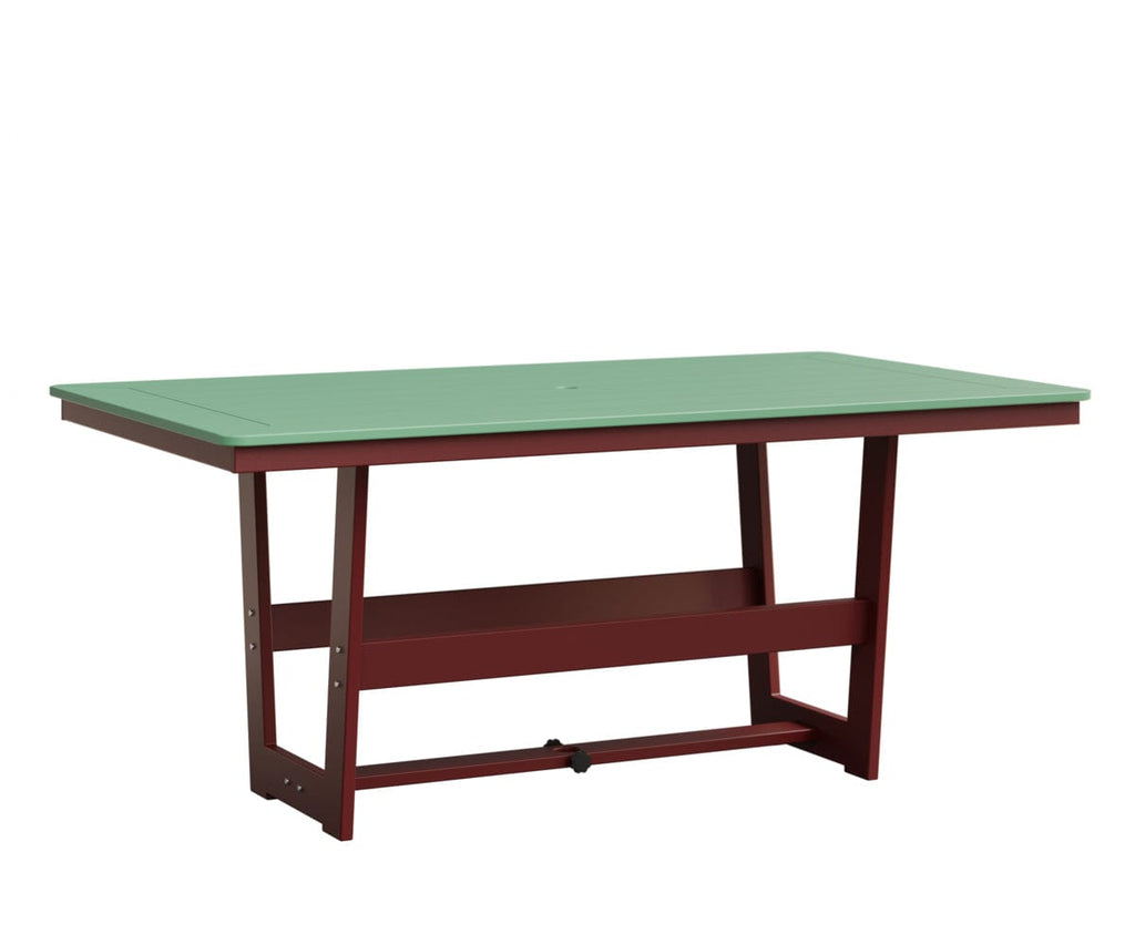 Hudson 40" x 70" Rectangle Table - Dining Height Rockwood Outdoor Furniture MGP Mint MGP Red 