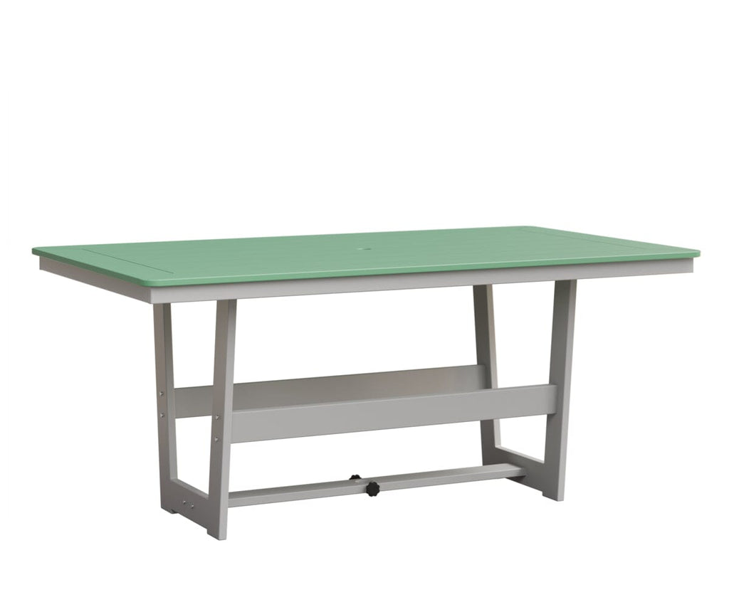 Hudson 40" x 70" Rectangle Table - Dining Height Rockwood Outdoor Furniture MGP Mint MGP White 