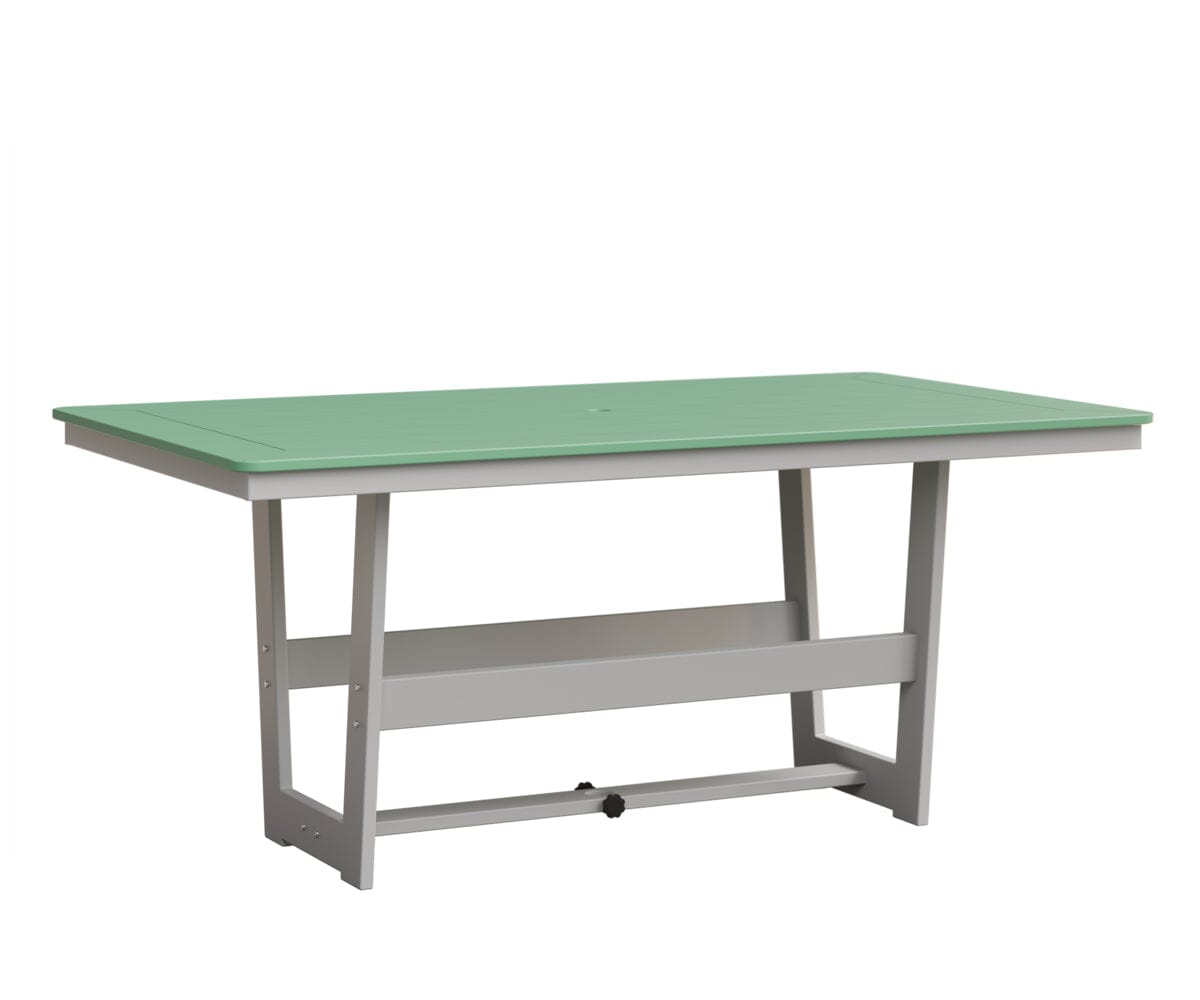 Hudson 40" x 70" Rectangle Table - Dining Height Rockwood Outdoor Furniture MGP Mint MGP White 