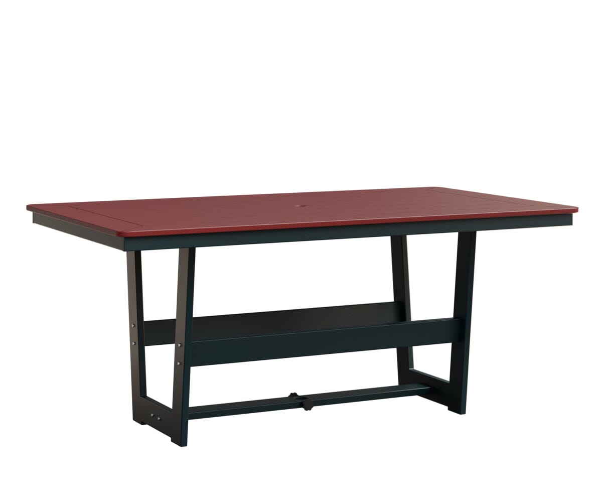 Hudson 40" x 70" Rectangle Table - Dining Height Rockwood Outdoor Furniture MGP Red MGP Berry 