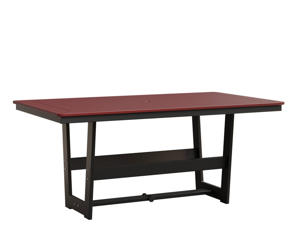Hudson 40" x 70" Rectangle Table - Dining Height Rockwood Outdoor Furniture MGP Red MGP Black 