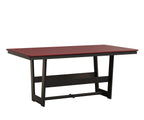 Hudson 40" x 70" Rectangle Table - Dining Height Rockwood Outdoor Furniture MGP Red MGP Black 
