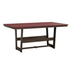 Hudson 40" x 70" Rectangle Table - Dining Height Rockwood Outdoor Furniture MGP Red MGP Clay 