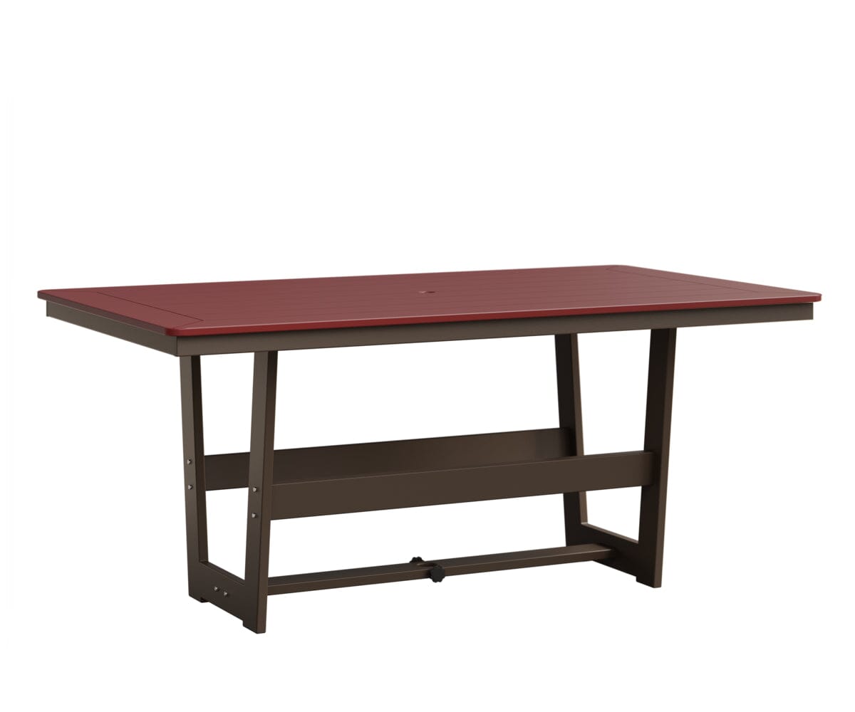Hudson 40" x 70" Rectangle Table - Dining Height Rockwood Outdoor Furniture MGP Red MGP Clay 