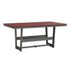 Hudson 40" x 70" Rectangle Table - Dining Height Rockwood Outdoor Furniture MGP Red MGP Fog 