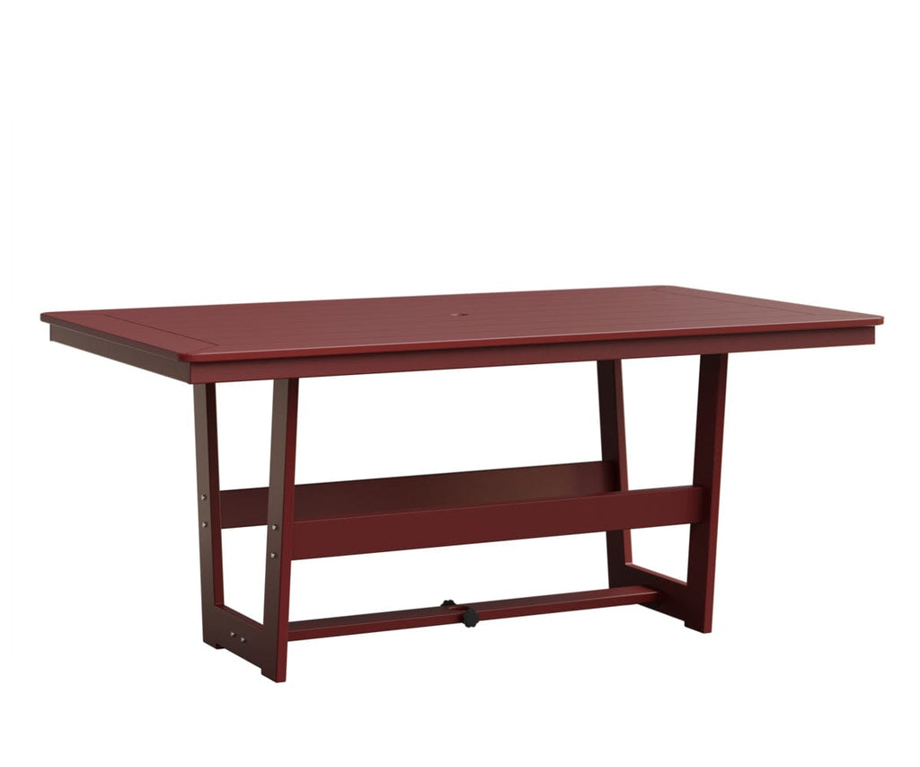 Hudson 40" x 70" Rectangle Table - Dining Height Rockwood Outdoor Furniture MGP Red MGP Red 