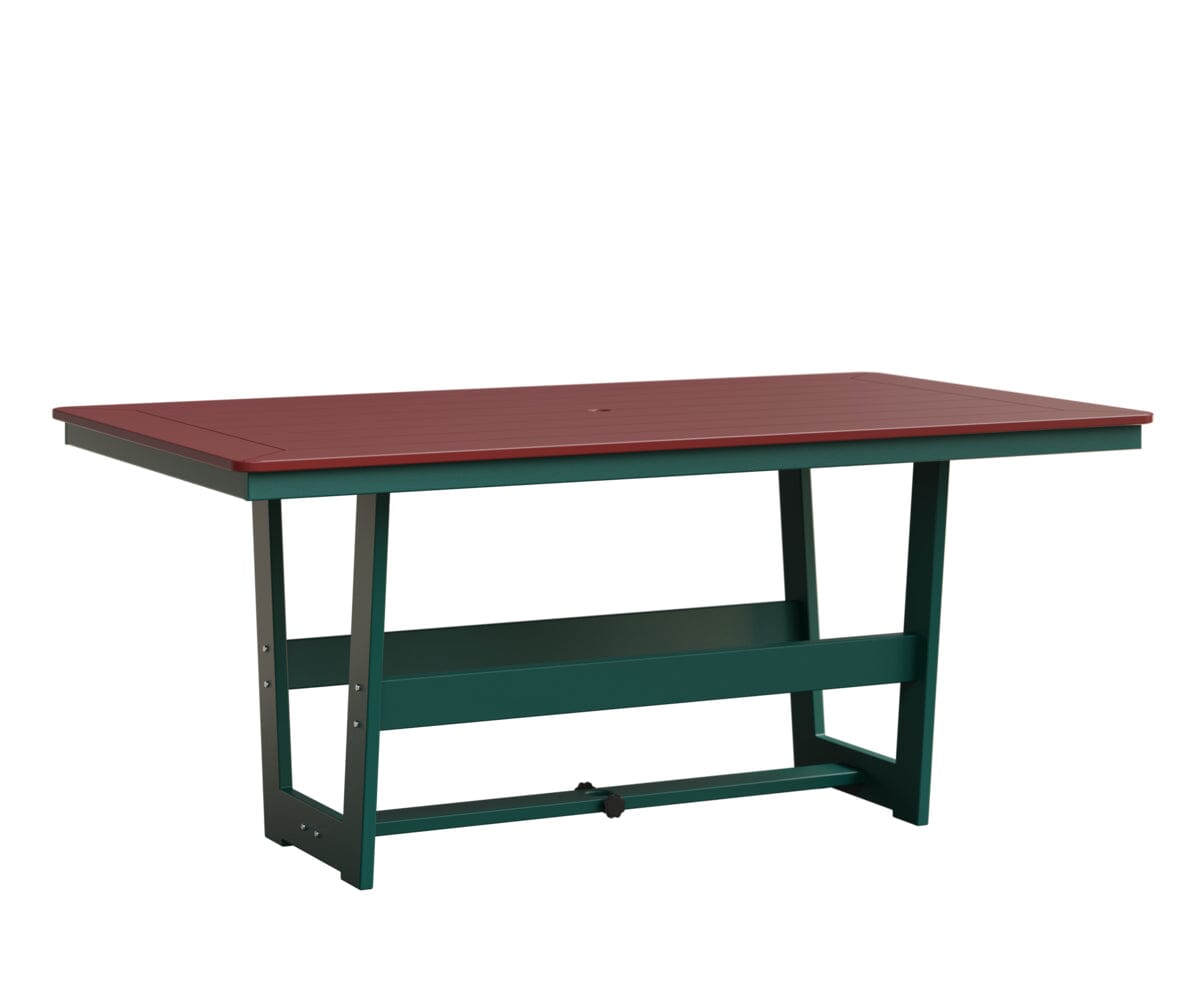 Hudson 40" x 70" Rectangle Table - Dining Height Rockwood Outdoor Furniture MGP Red MGP Teal 