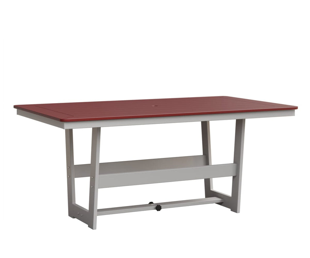 Hudson 40" x 70" Rectangle Table - Dining Height Rockwood Outdoor Furniture MGP Red MGP White 