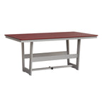 Hudson 40" x 70" Rectangle Table - Dining Height Rockwood Outdoor Furniture MGP Red MGP White 