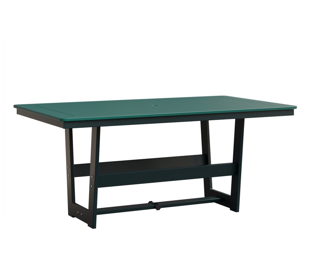 Hudson 40" x 70" Rectangle Table - Dining Height Rockwood Outdoor Furniture MGP Teal MGP Berry 