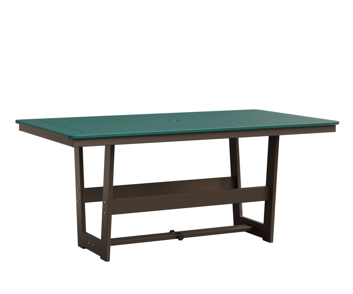 Hudson 40" x 70" Rectangle Table - Dining Height Rockwood Outdoor Furniture MGP Teal MGP Clay 