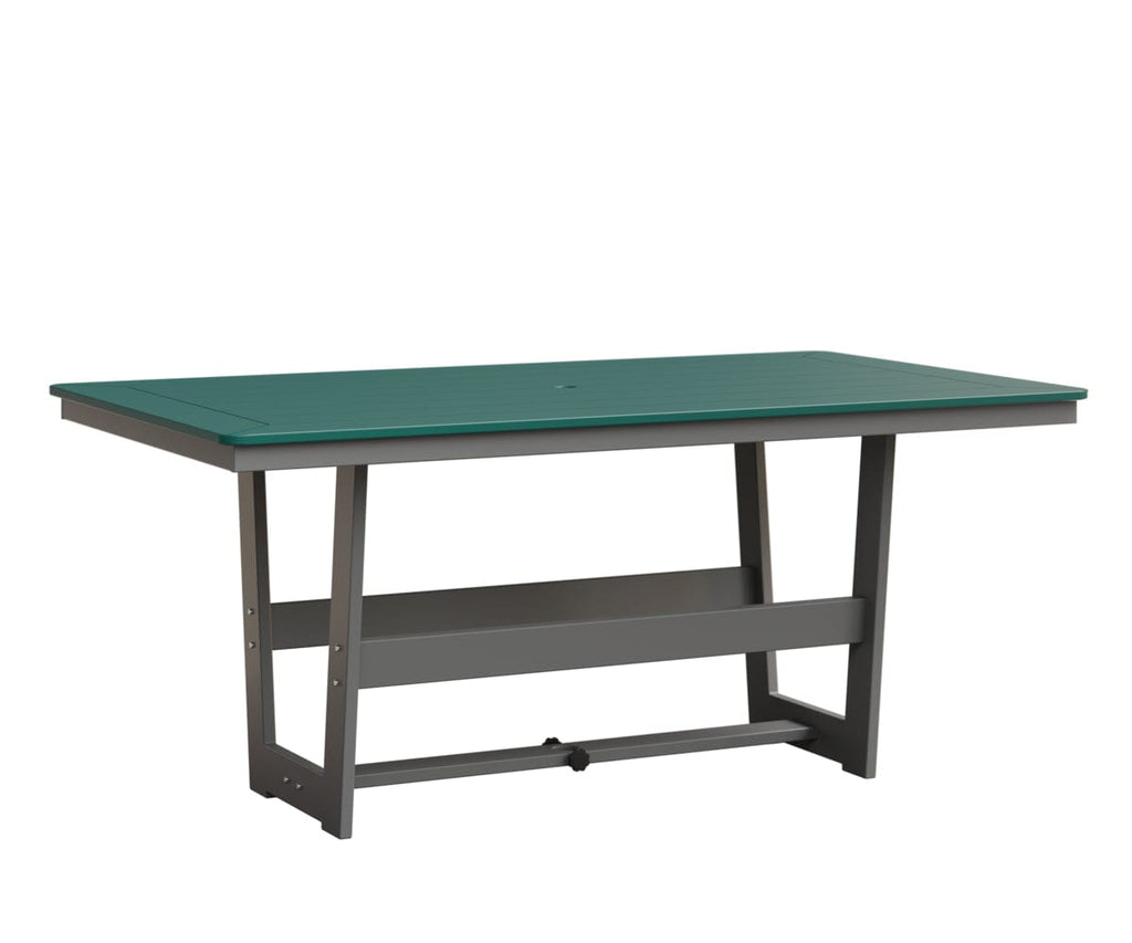 Hudson 40" x 70" Rectangle Table - Dining Height Rockwood Outdoor Furniture MGP Teal MGP Fog 