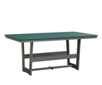 Hudson 40" x 70" Rectangle Table - Dining Height Rockwood Outdoor Furniture MGP Teal MGP Fog 