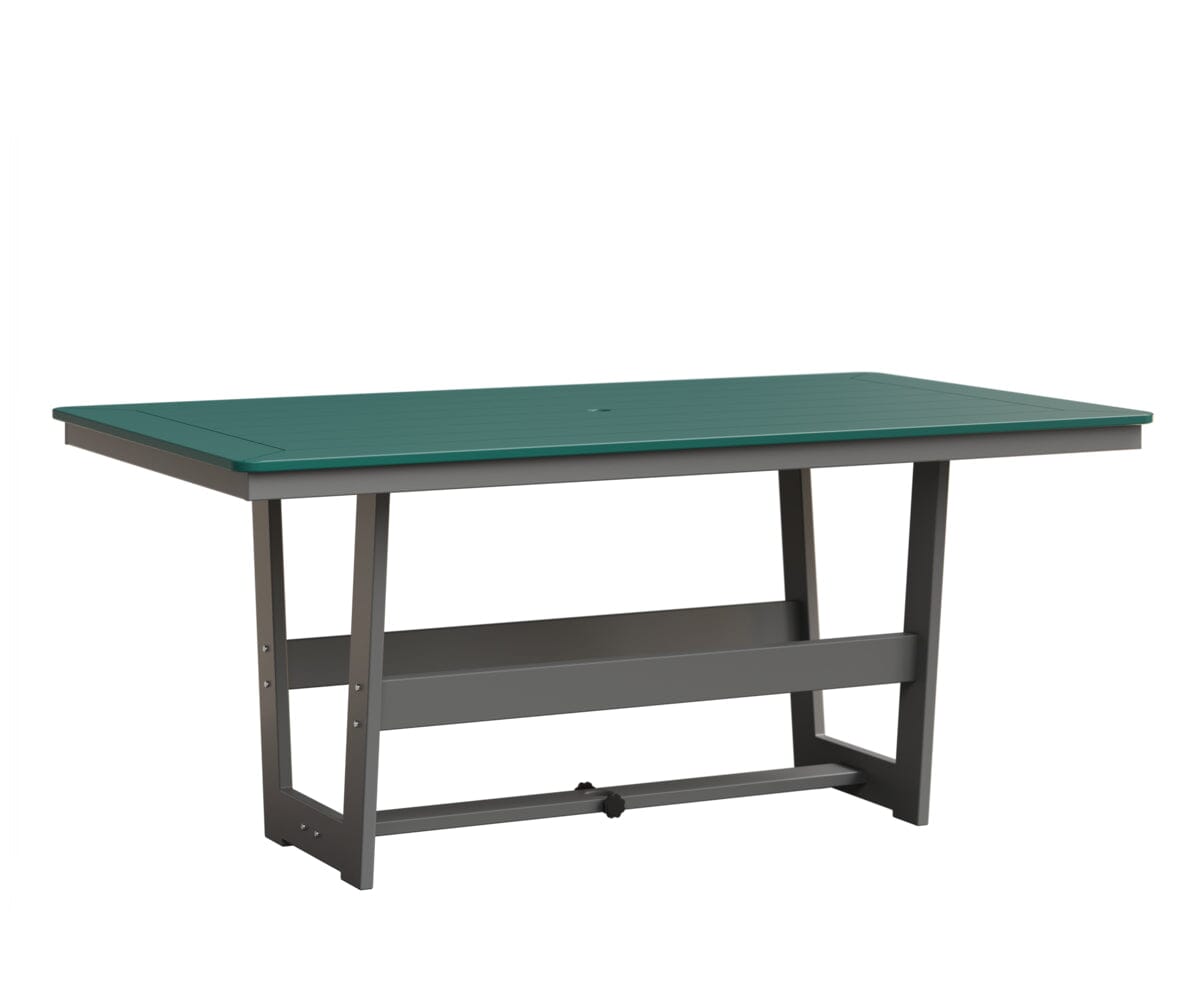 Hudson 40" x 70" Rectangle Table - Dining Height Rockwood Outdoor Furniture MGP Teal MGP Fog 