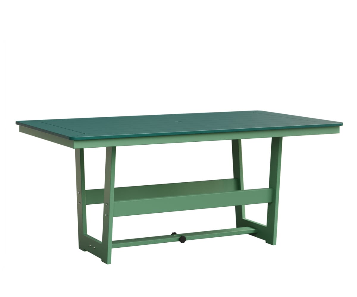 Hudson 40" x 70" Rectangle Table - Dining Height Rockwood Outdoor Furniture MGP Teal MGP Mint 