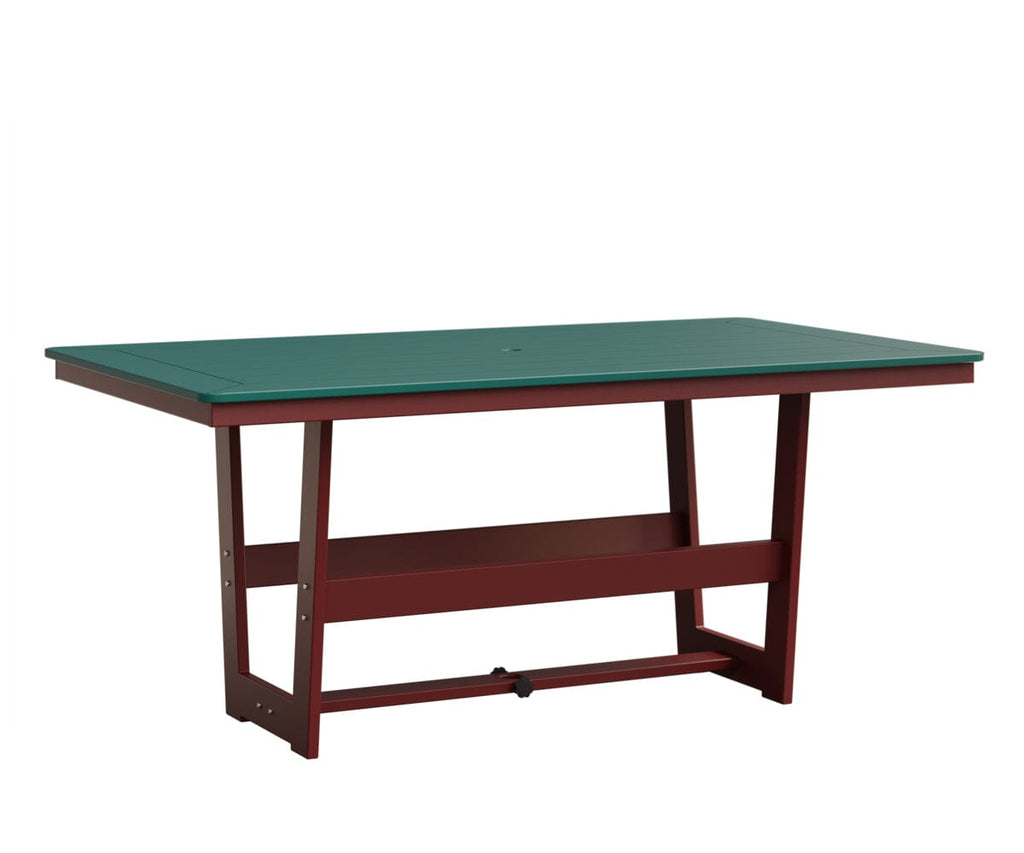 Hudson 40" x 70" Rectangle Table - Dining Height Rockwood Outdoor Furniture MGP Teal MGP Red 
