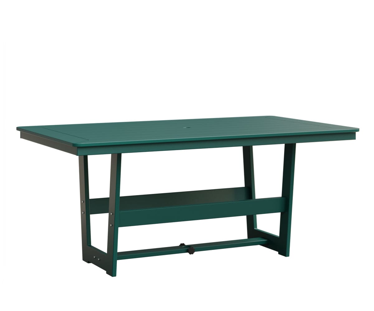 Hudson 40" x 70" Rectangle Table - Dining Height Rockwood Outdoor Furniture MGP Teal MGP Teal 