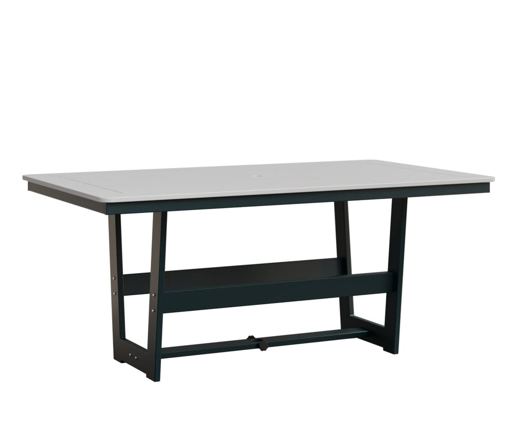 Hudson 40" x 70" Rectangle Table - Dining Height Rockwood Outdoor Furniture MGP White MGP Berry 
