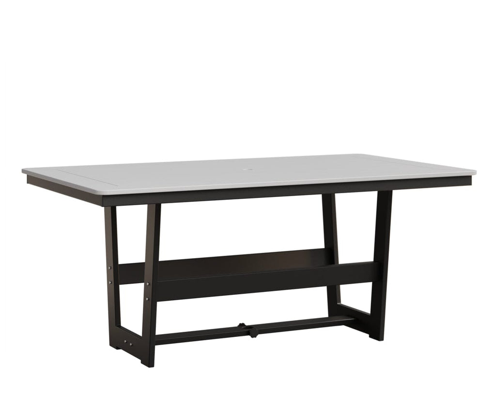 Hudson 40" x 70" Rectangle Table - Dining Height Rockwood Outdoor Furniture MGP White MGP Black 