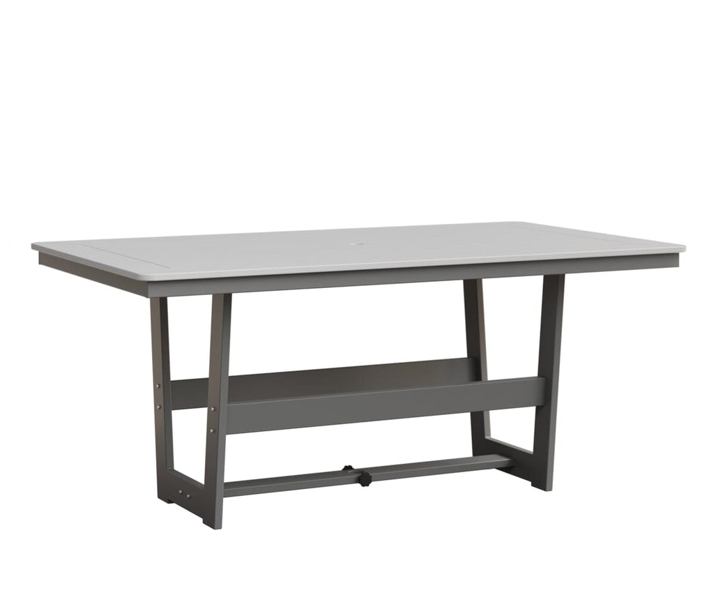 Hudson 40" x 70" Rectangle Table - Dining Height Rockwood Outdoor Furniture MGP White MGP Fog 