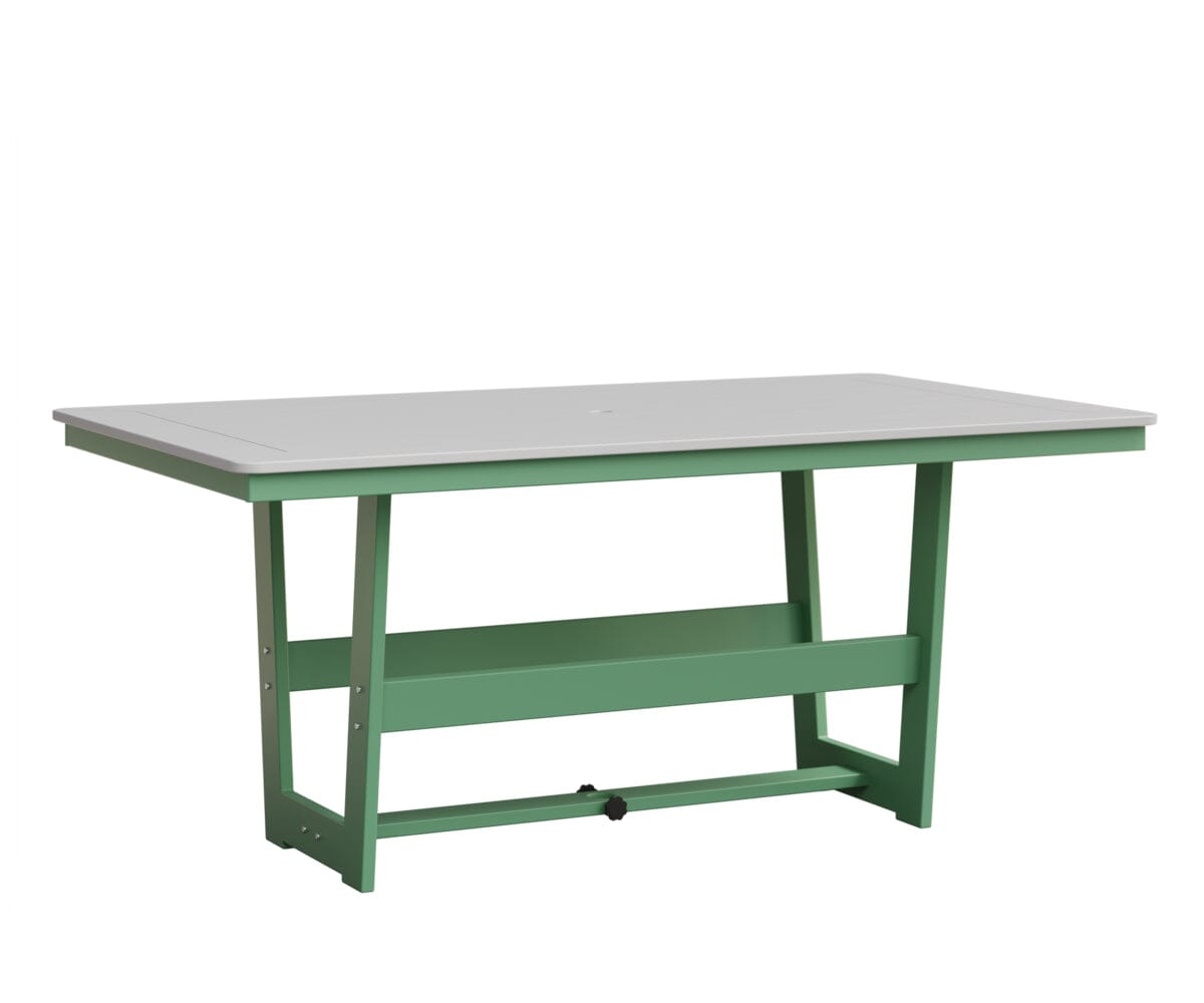 Hudson 40" x 70" Rectangle Table - Dining Height Rockwood Outdoor Furniture MGP White MGP Mint 